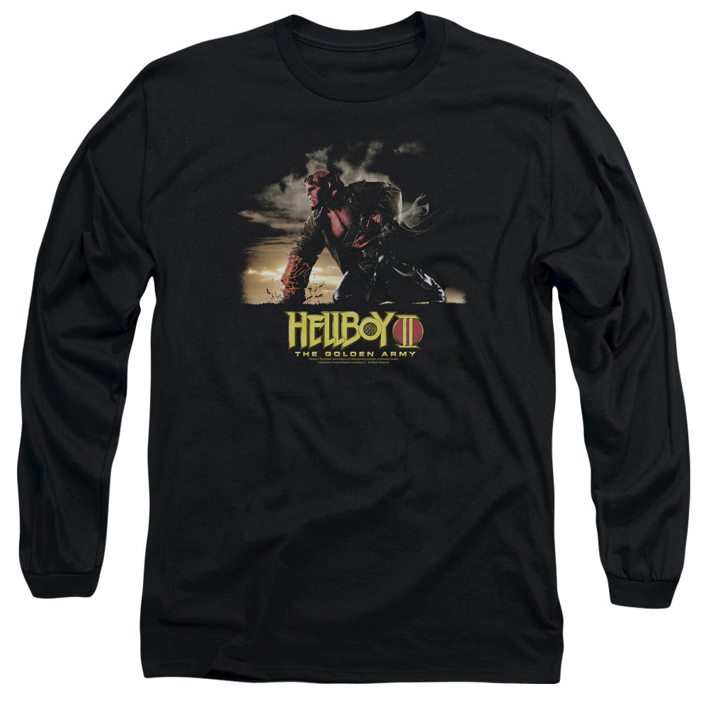 Hellboy Ii - Poster Art - Long Sleeve Adult 18/1 - Black T-shirt