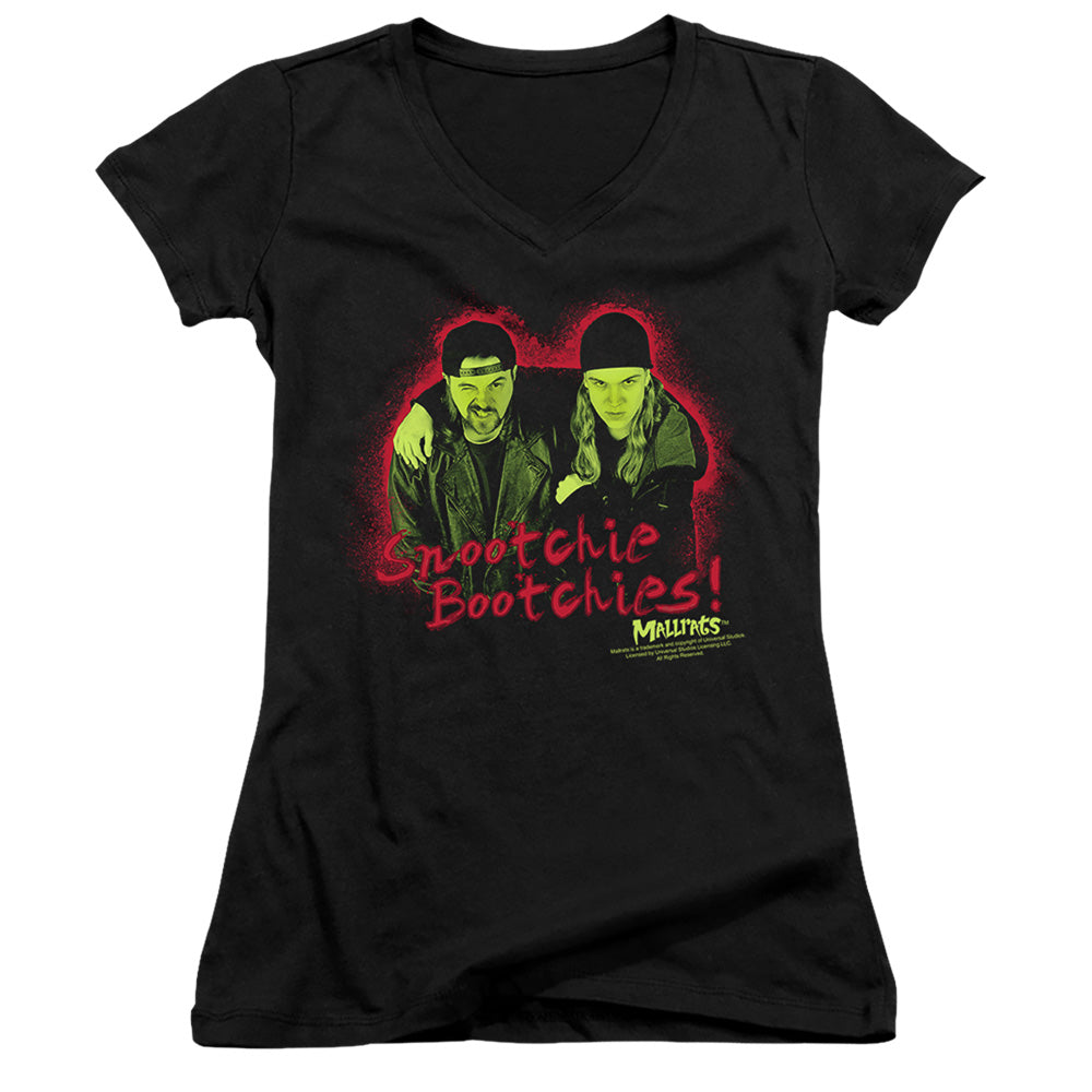 Mallratshort Sleevenootchie Bootchies - Junior V-neck - Black T-shirt