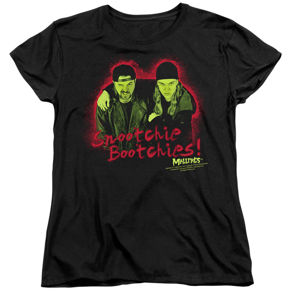Mallratshort Sleevenootchie Bootchies - S - S Womens Tee - Black T-shirt