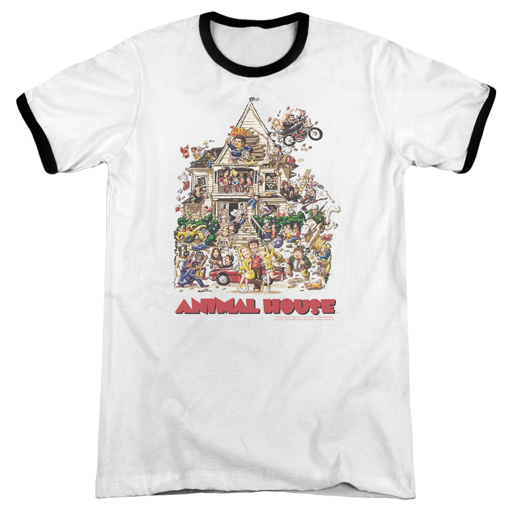 Animal House - Poster Art - Adult Ringer - White/black