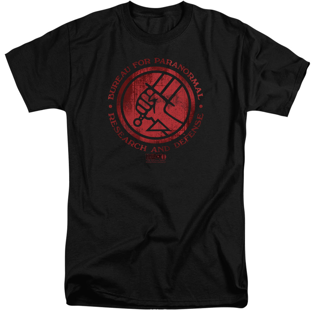 Hellboy Ii - Bprd Logo - Short Sleeve Adult Tall - Black T-shirt