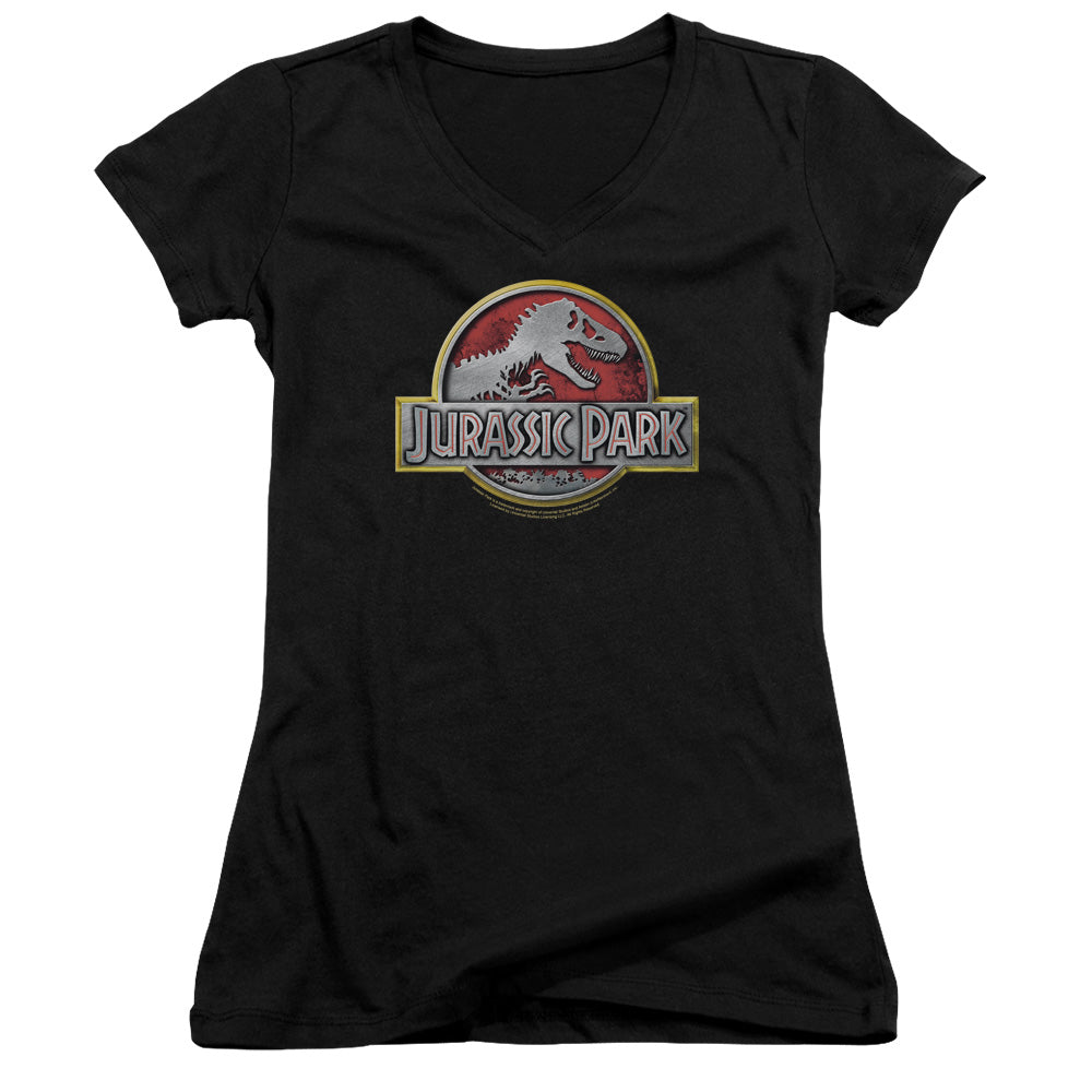 Jurassic Park - Logo - Junior V-neck - Black