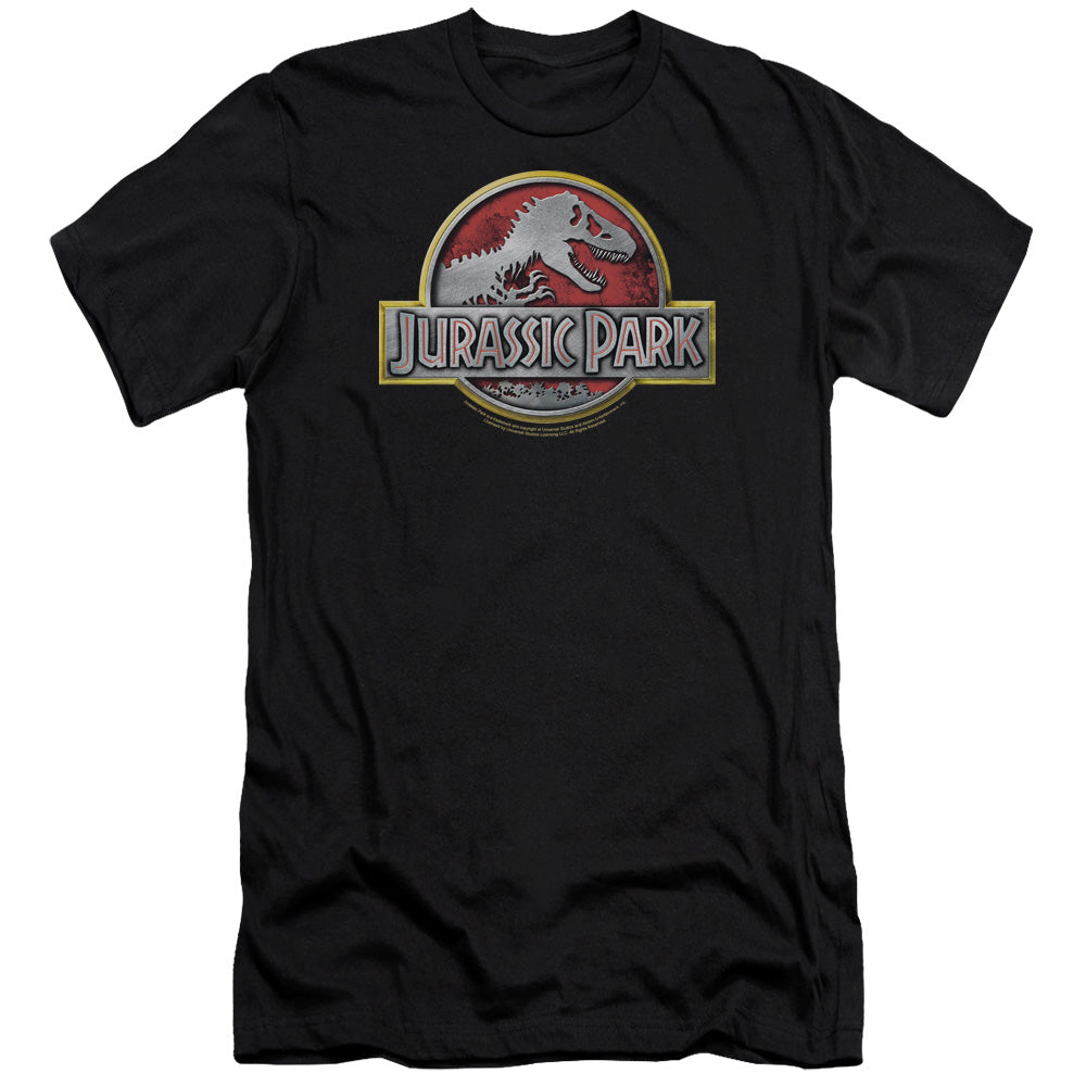 Jurassic Park - Logo - Short Sleeve Adult 30/1 - Black T-shirt