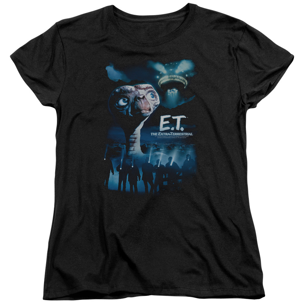 Et - Going Home - Short Sleeve Womens Tee - Black - Sm - Black T-shirt
