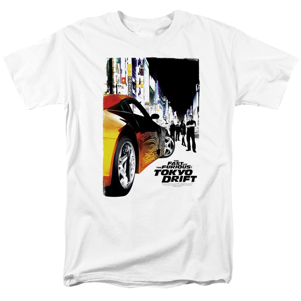 Tokyo Drift - Poster - Short Sleeve Adult 18/1 - White T-shirt