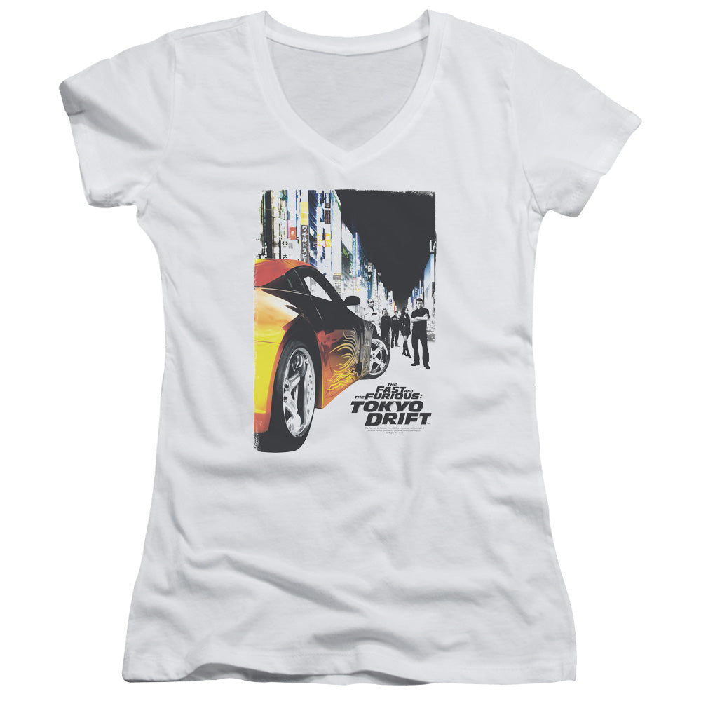 Tokyo Drift - Poster - Junior V-neck - White