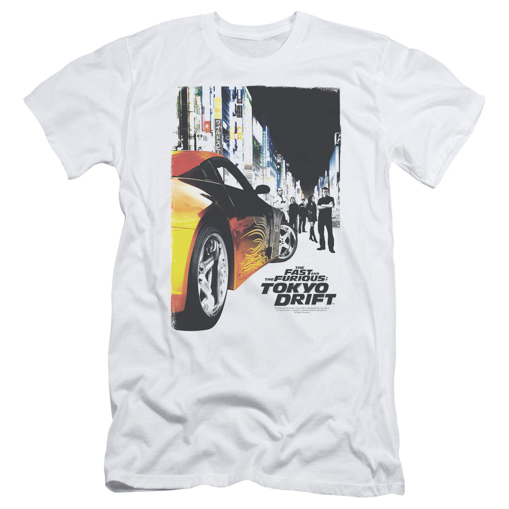 Tokyo Drift - Poster - Short Sleeve Adult 30/1 - White T-shirt