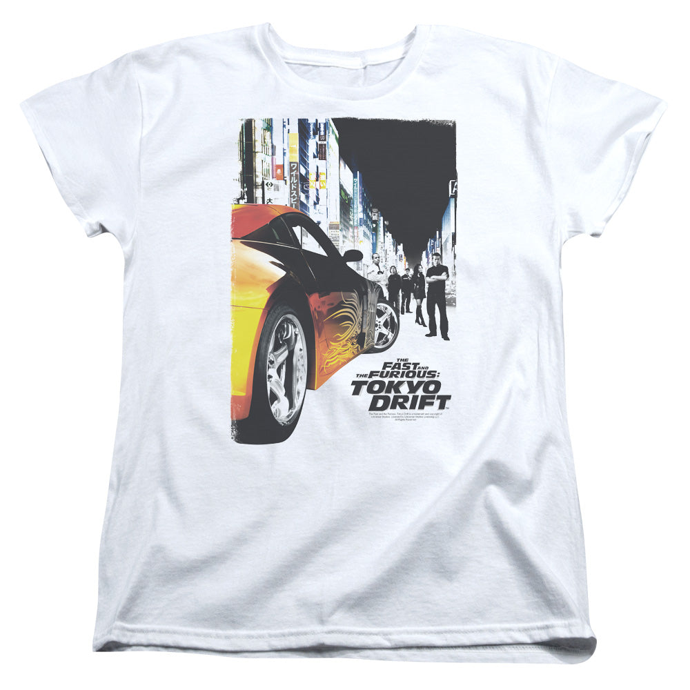Tokyo Drift - Poster - Short Sleeve Womens Tee - White T-shirt