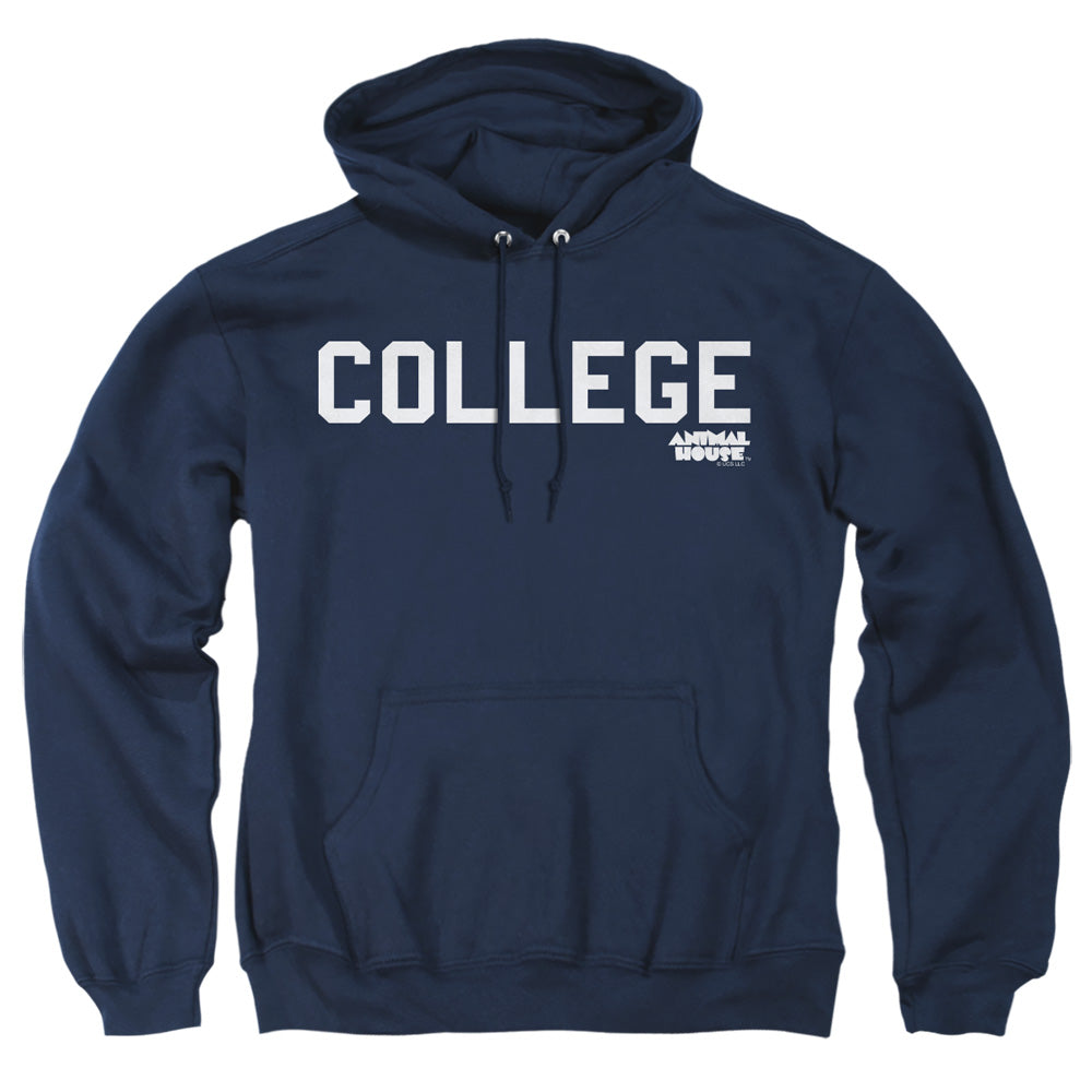 Animal House - College - Adult Pull-over Hoodie - Navy