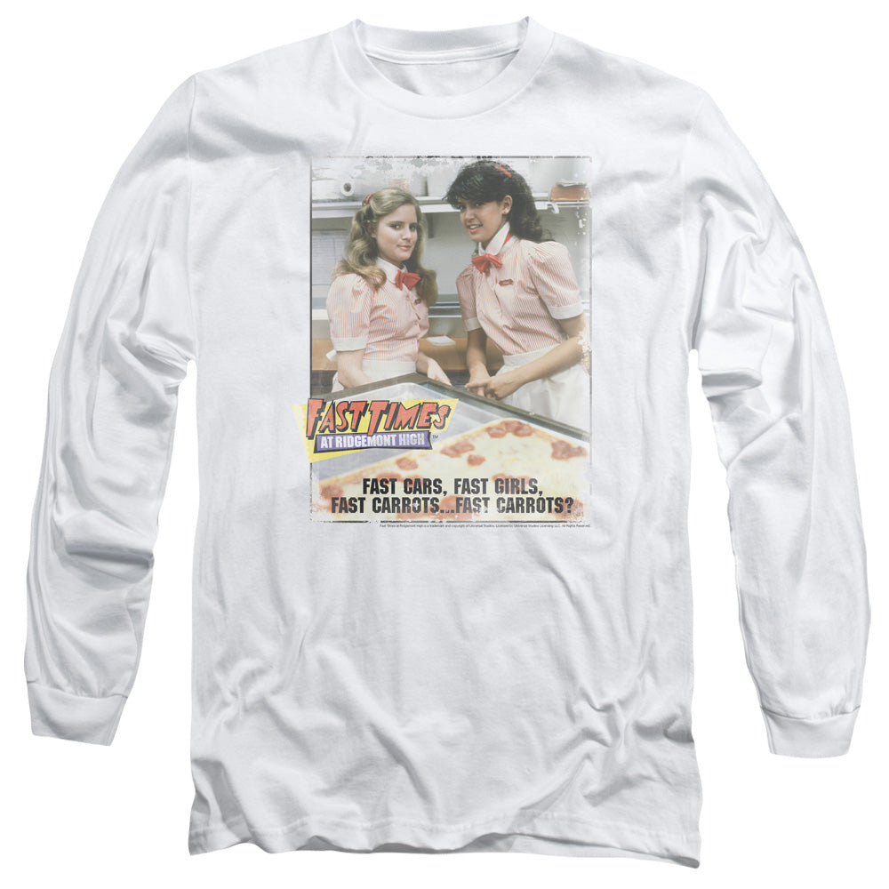 Fast Times Ridgemont High - Fast Carrots - Long Sleeve Adult 18/1 - White - Sm - White T-shirt
