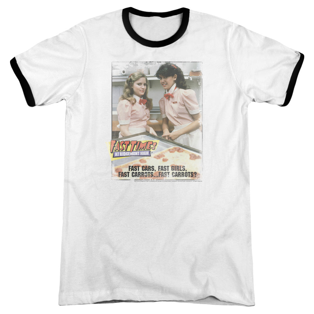 Fast Times Ridgemont High - Fast Carrots - Adult Ringer - White/black