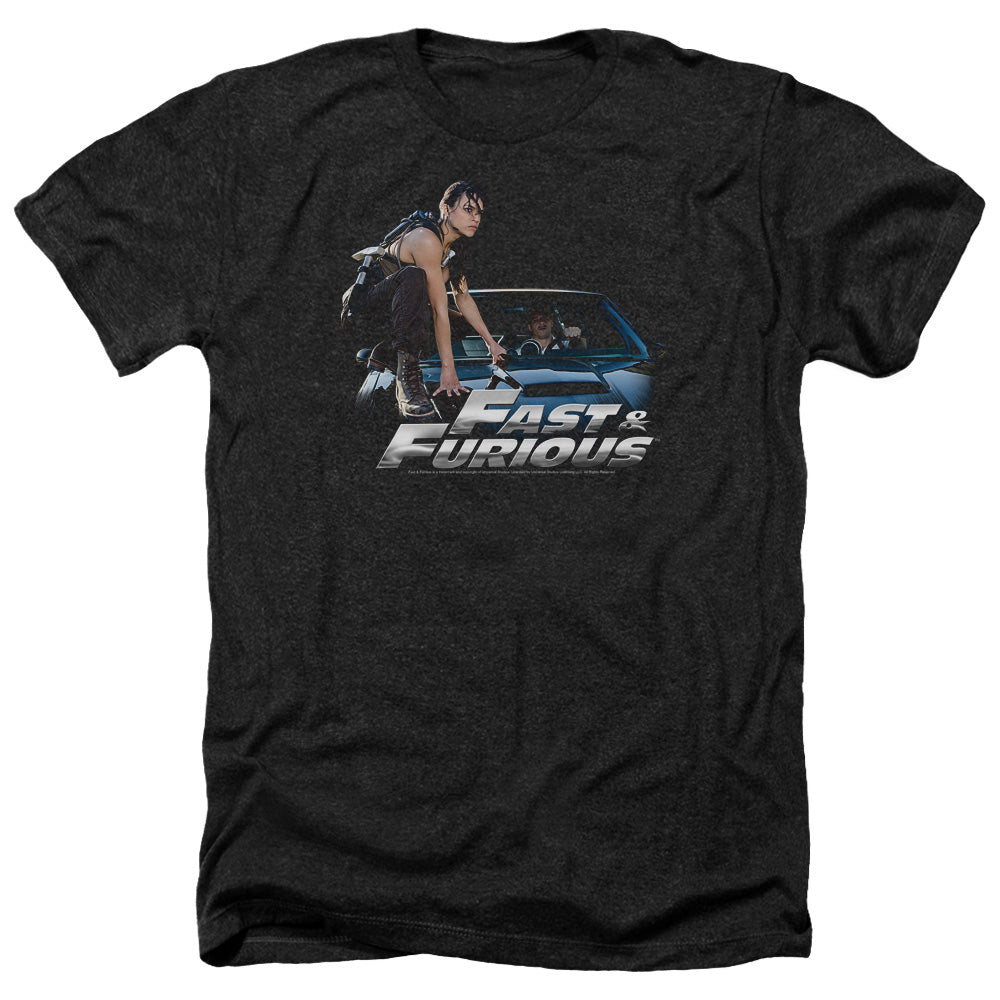 Fast And The Furious - Car Ride - Adult Heather - Black