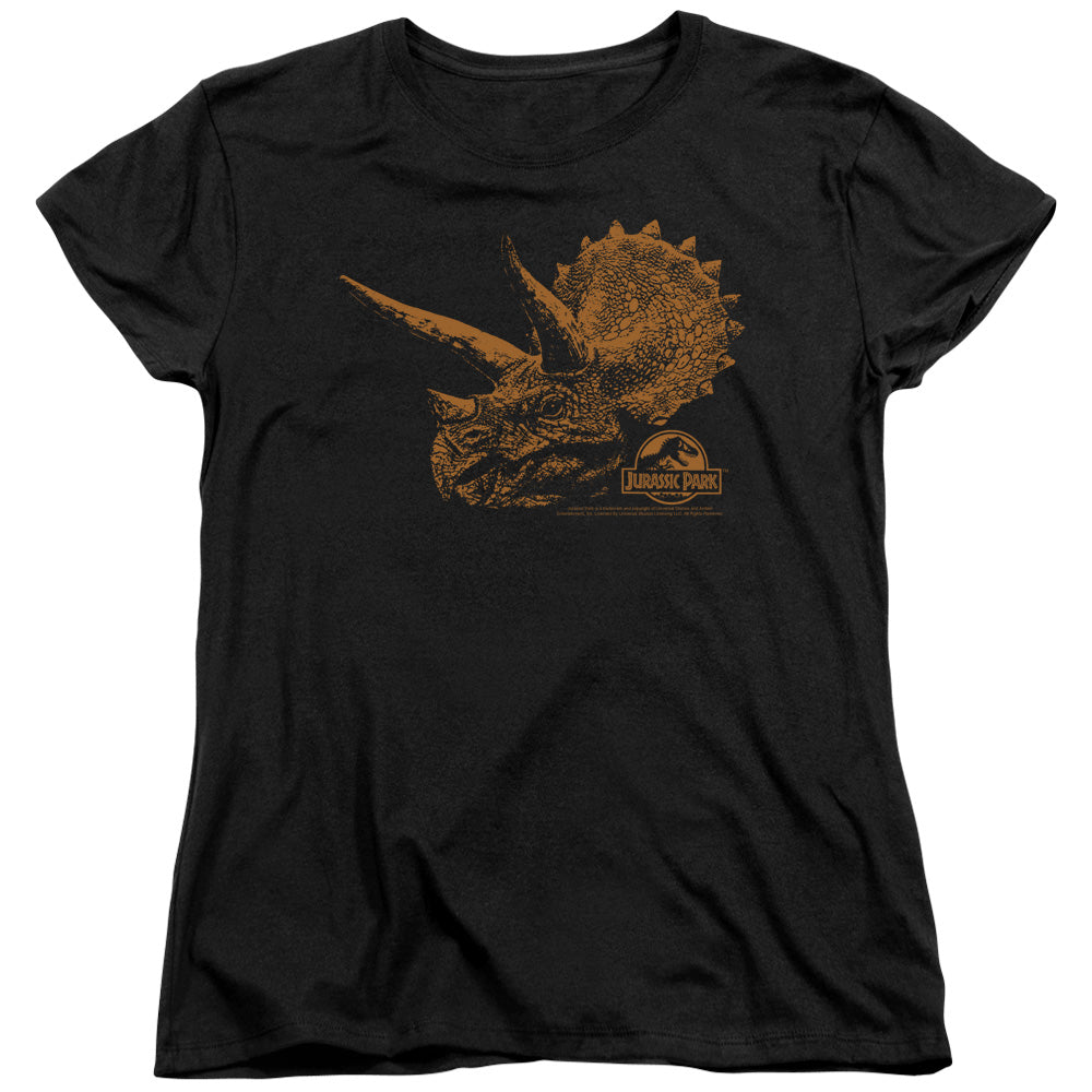 Jurassic Park - Tri Mount - Short Sleeve Womens Tee - Black T-shirt