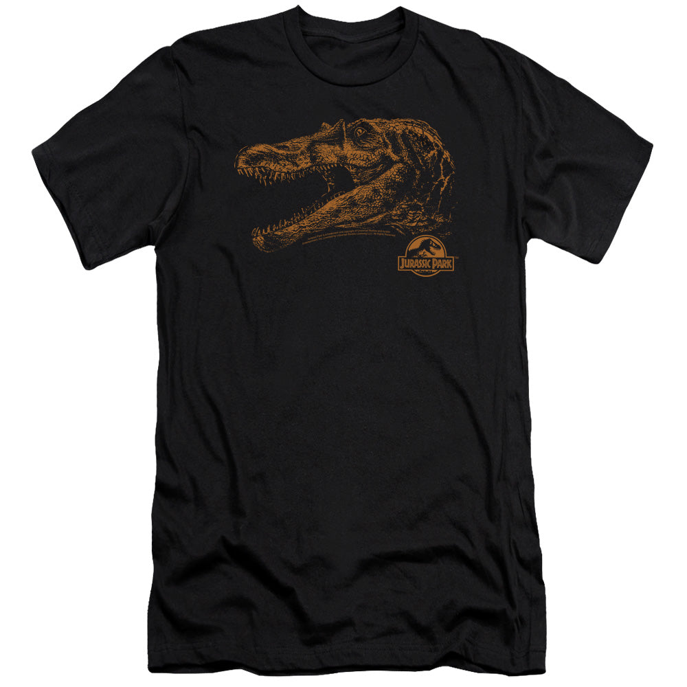 Jurassic Park - Spino Mount - Short Sleeve Adult 30/1 - Black T-shirt