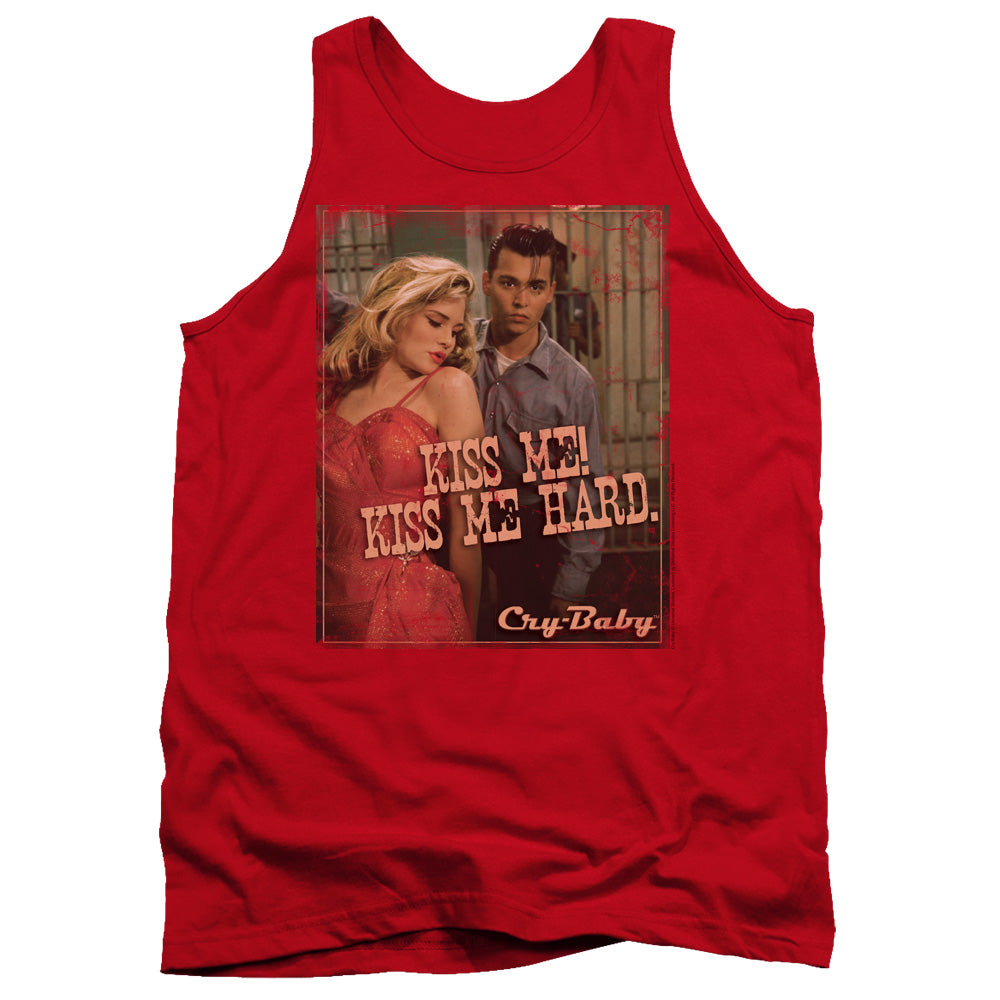 Cry Baby - Kiss Me - Adult Tank - Red - Sm - Red