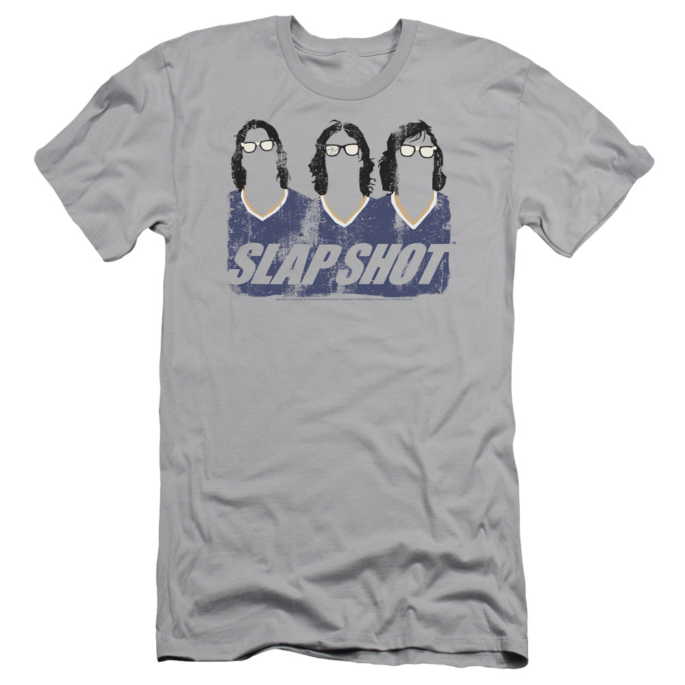 Slap Shot - Brothers - Short Sleeve Adult 30/1 - Silver T-shirt