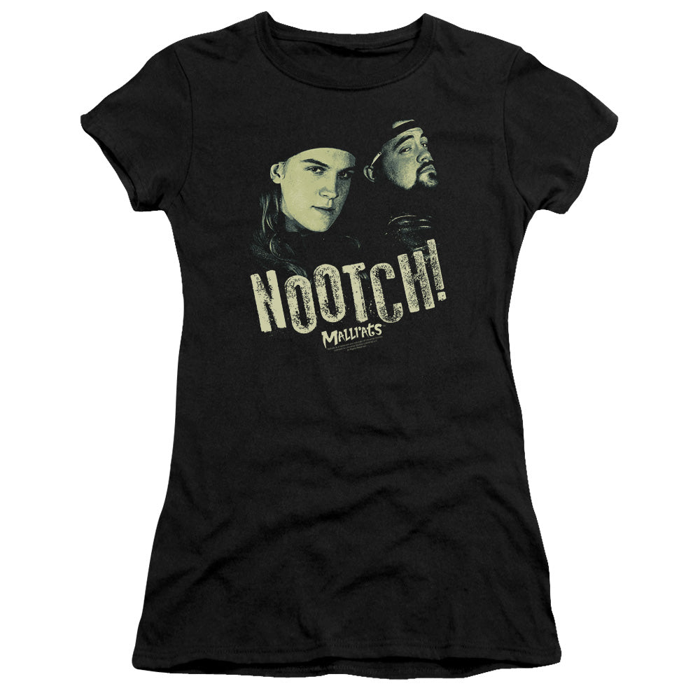 Mallrats - Nootch - Short Sleeve Junior Sheer - Black T-shirt