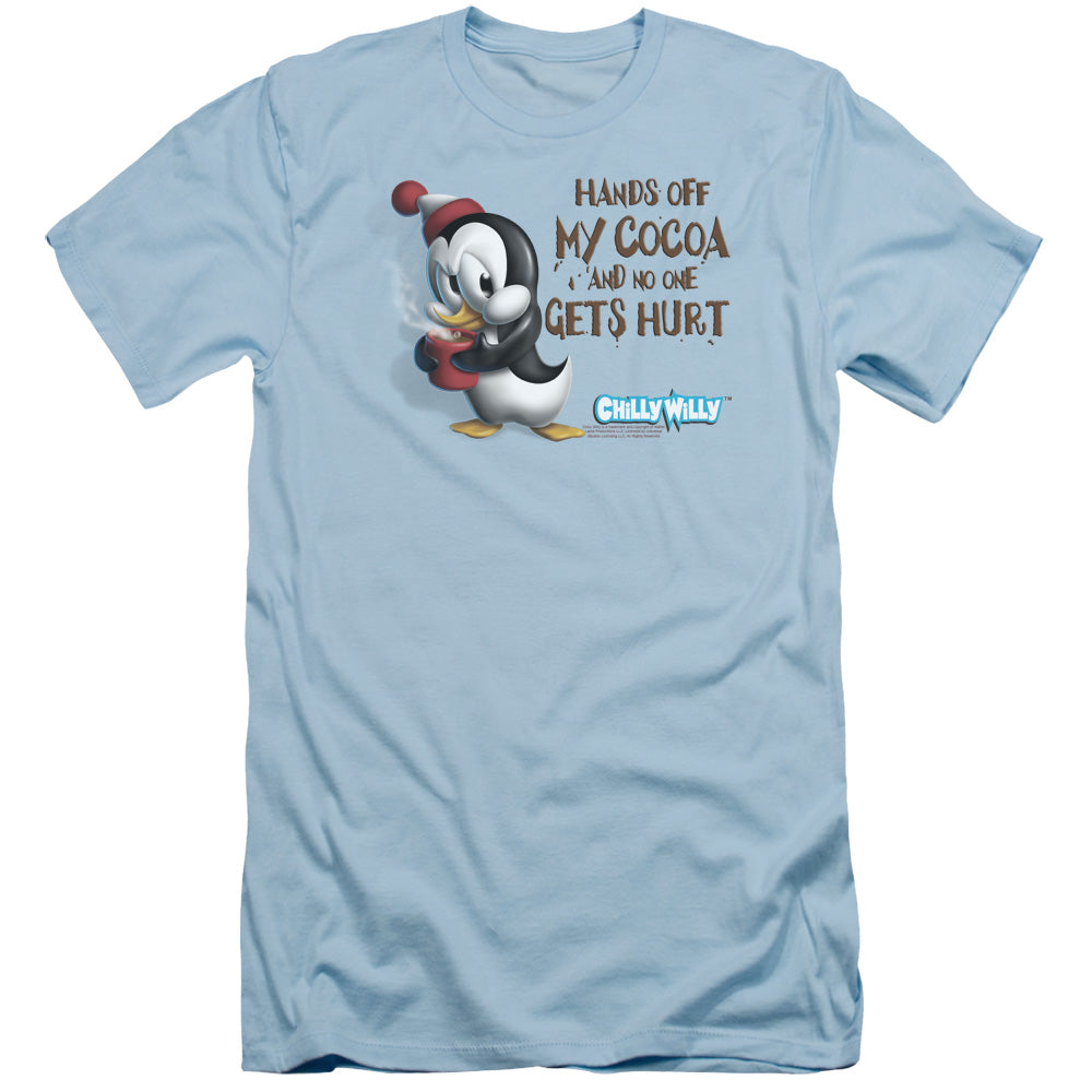Chilly Willy - Hands Off - Short Sleeve Adult 30/1 - Light Blue - Md - Light Blue T-shirt