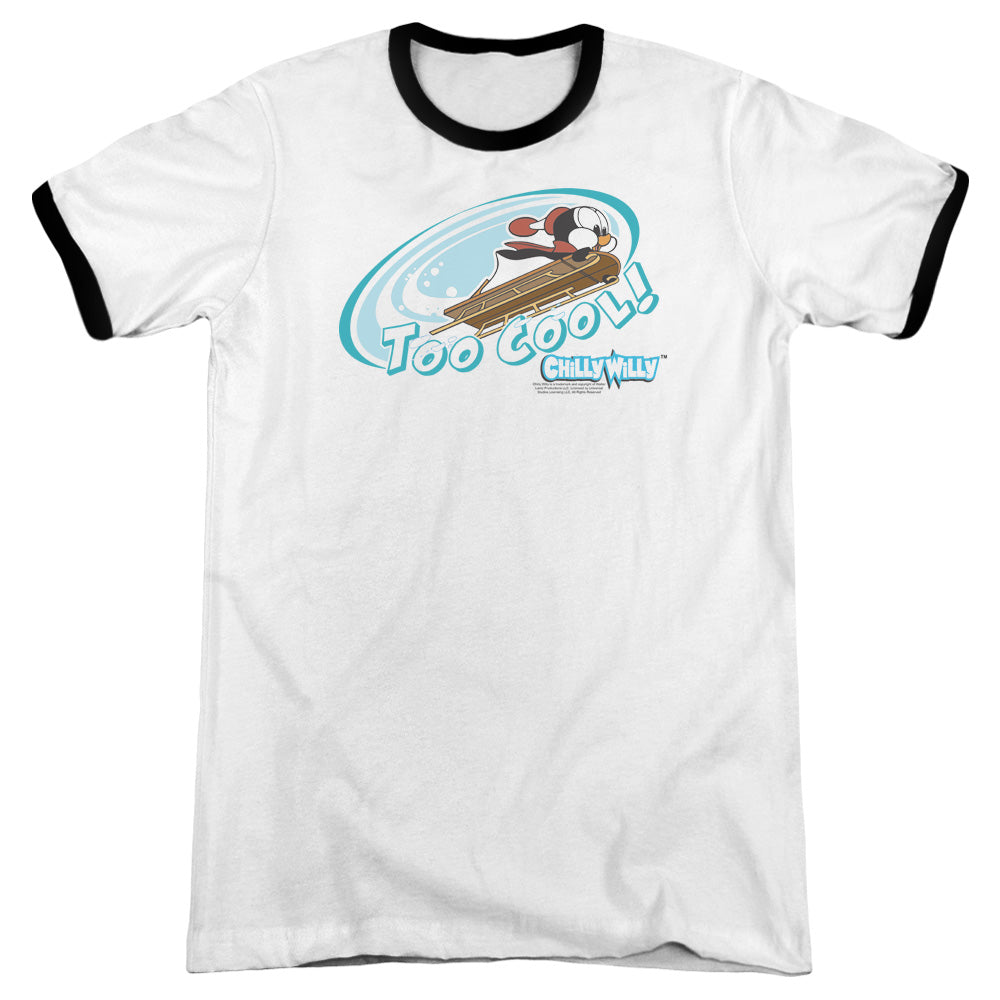 Chilly Willy - Too Cool - Adult Ringer - White/black