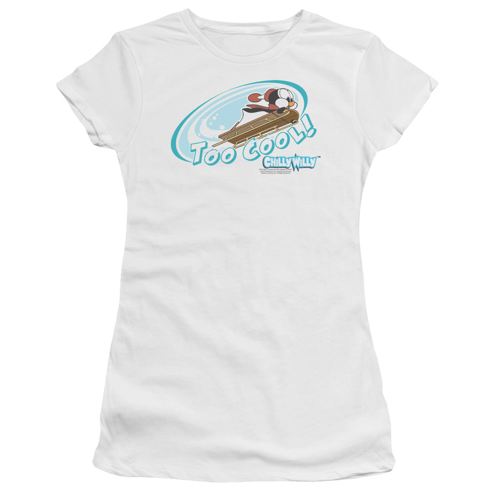 Chilly Willy - Too Cool - Short Sleeve Junior Sheer - White - Sm - White T-shirt