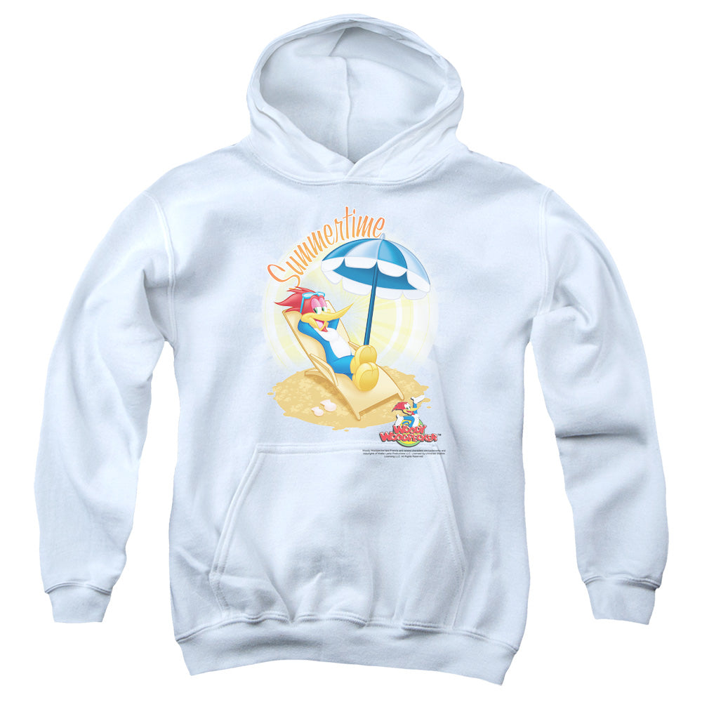 Woody Woodpecker - Summertime - Youth Pull-over Hoodie - White
