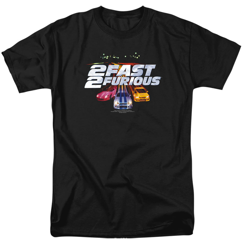 2 Fast 2 Furious - Logo - Short Sleeve Adult 18/1 - Black - Sm - Black T-shirt