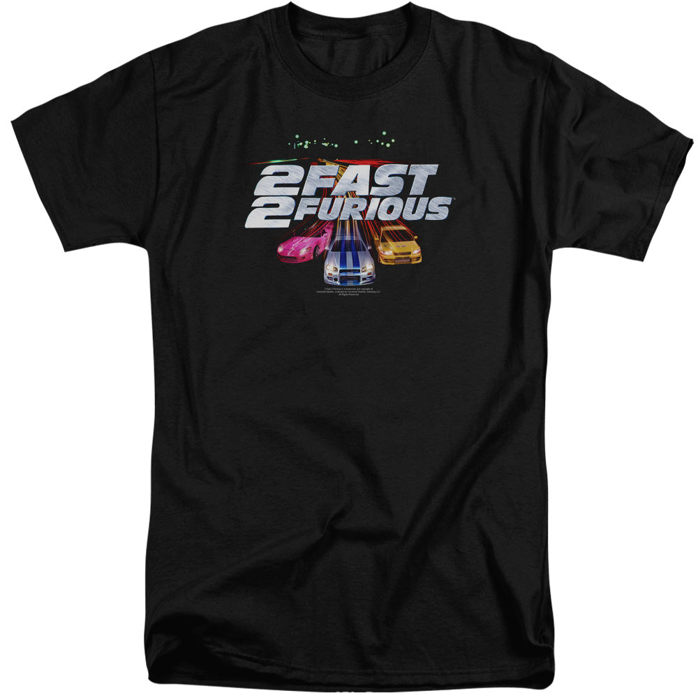 2 Fast 2 Furious - Logo - Short Sleeve Adult Tall - Black - Xl - Black T-shirt