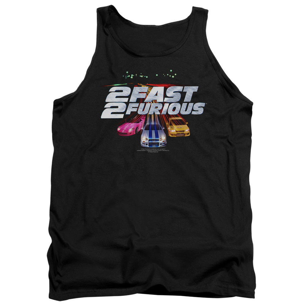2 Fast 2 Furious - Logo - Adult Tank - Black - Sm - Black
