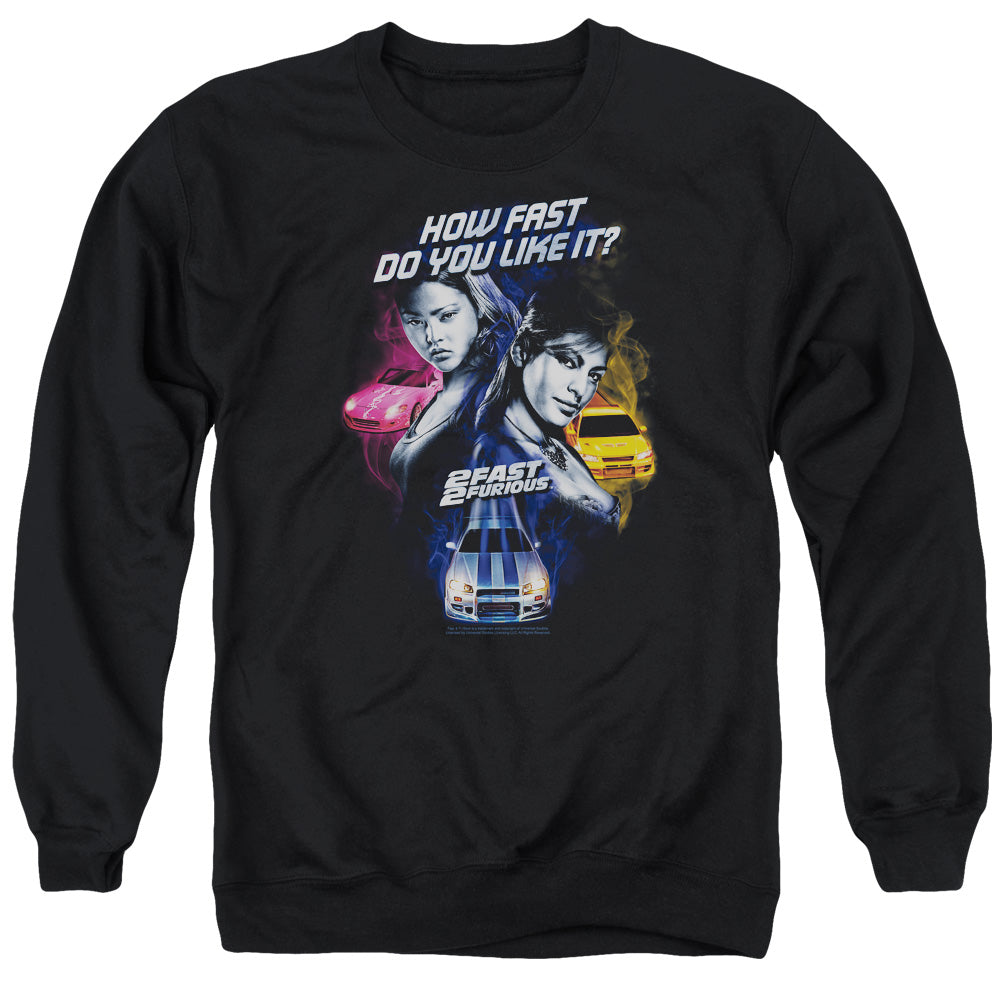 2 Fast 2 Furious - Fast Women - Adult Crewneck Sweatshirt - Black