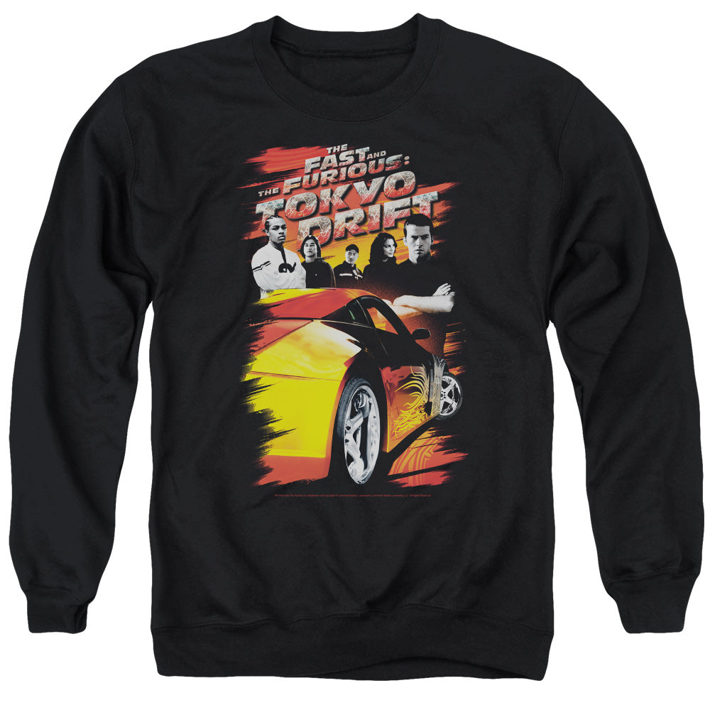 Tokyo Drift - Drifting Crew - Adult Crewneck Sweatshirt - Black