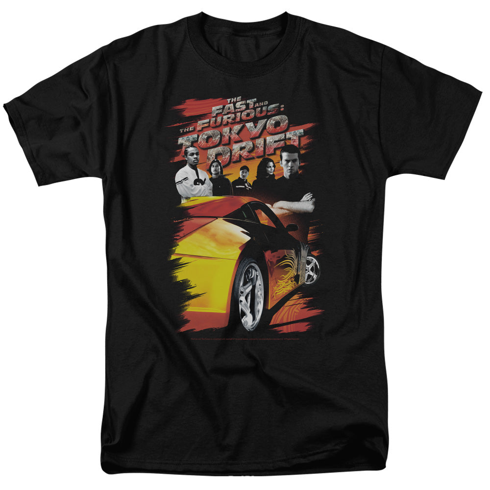 Tokyo Drift - Drifting Crew - Short Sleeve Adult 18/1 - Black T-shirt