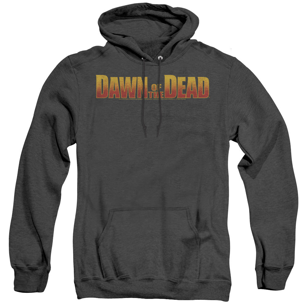Dawn Of The Dead - Dawn Logo - Adult Heather Hoodie - Black - Sm - Black