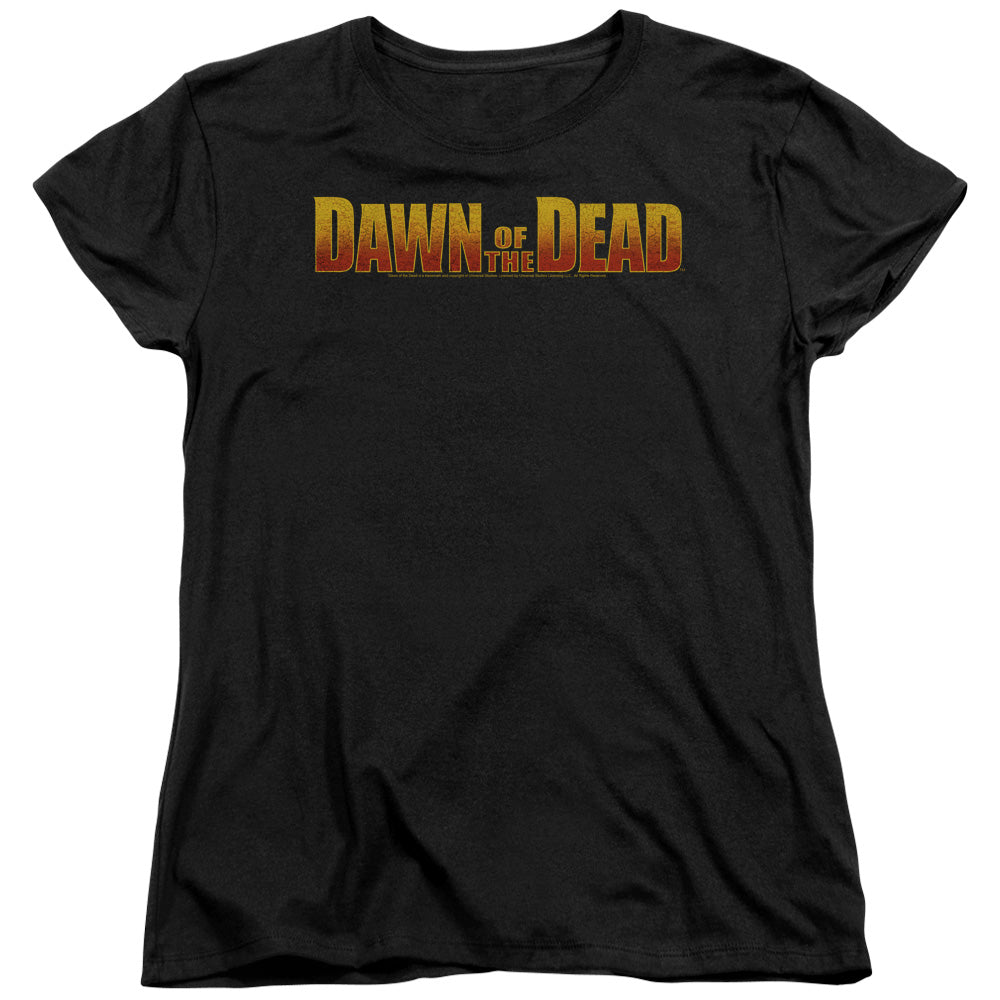 Dawn Of The Dead - Dawn Logo - Short Sleeve Womens Tee - Black - Sm - Black T-shirt