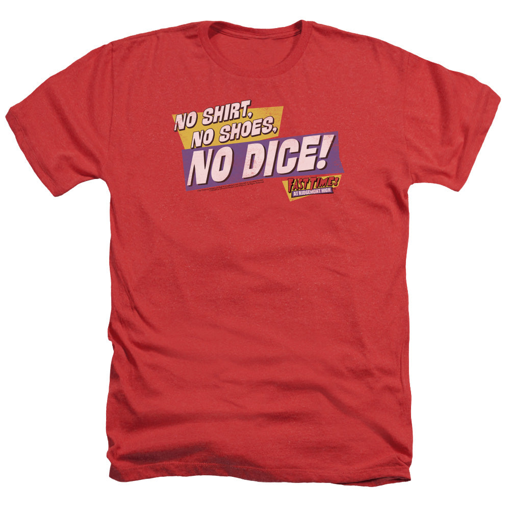 Fast Times Ridgemont High No Dice - Adult Heather - Red