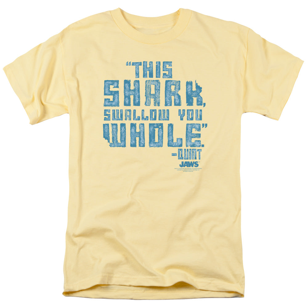 Jawshort Sleevewallow You Whole - S - S Adult 18/1 - Banana T-shirt