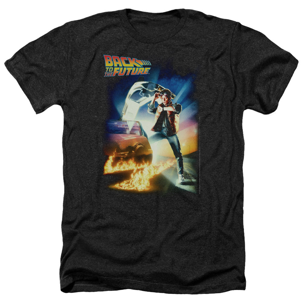 Back To The Future - Poster - Adult Heather - Black