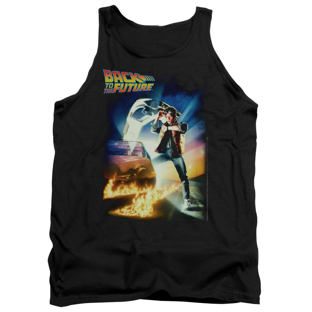 Back To The Future - Poster - Adult Tank - Black - Sm - Black