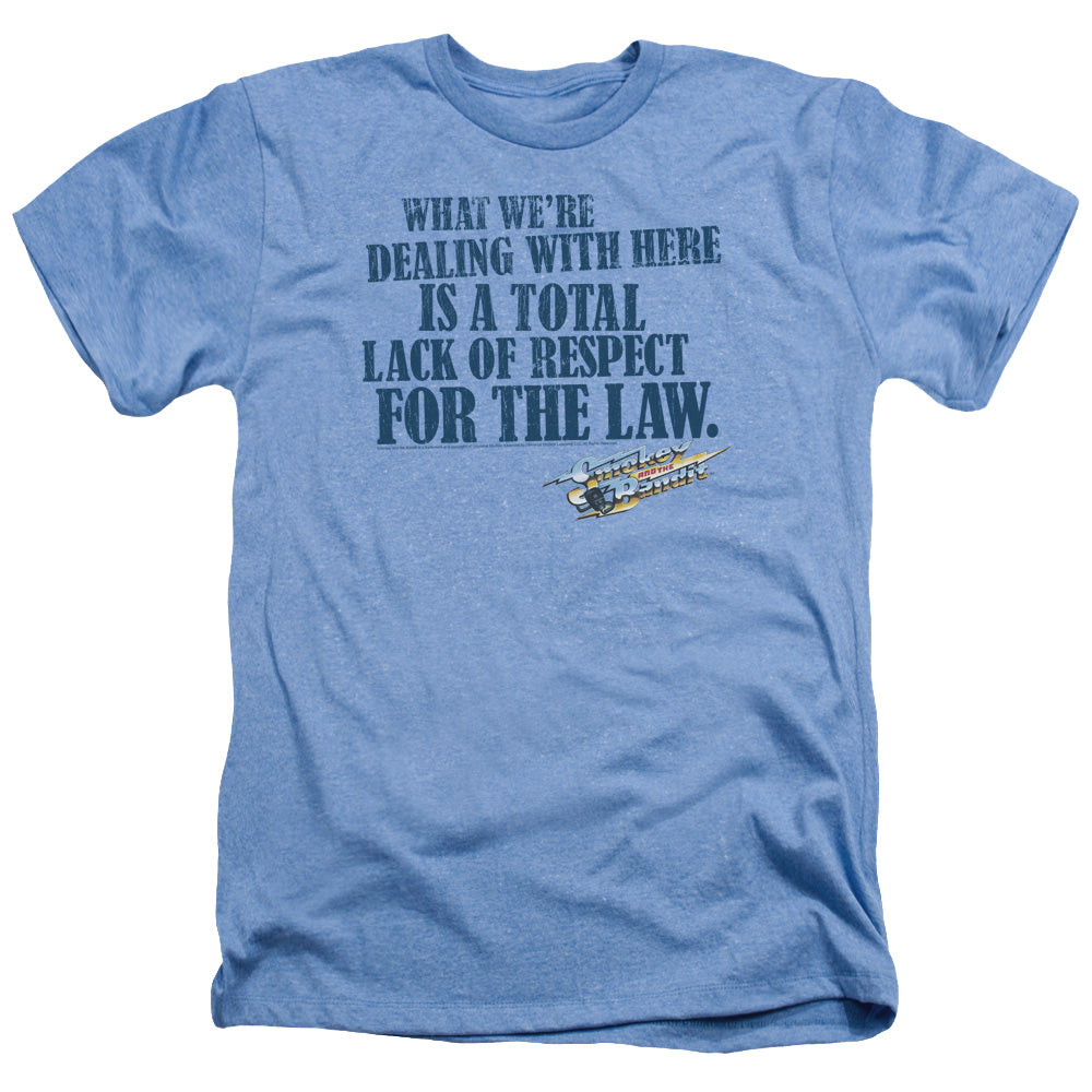 Smokey And The Bandit - Lack Of Respect - Adult Heather - Light Blue