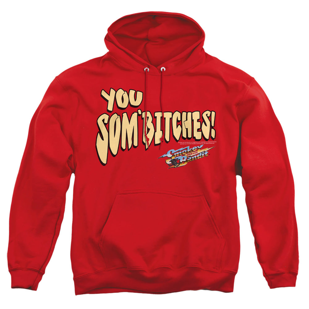 Smokey And The Bandit - Sombitch - Adult Pull-over Hoodie - Red