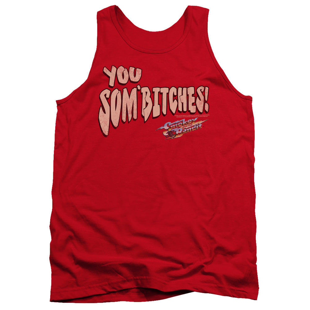Smokey And The Bandit - Sombitch - Adult Tank - Red