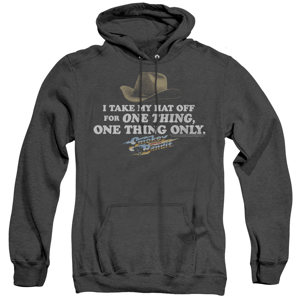 Smokey And The Bandit - Hat - Adult Heather Hoodie - Black
