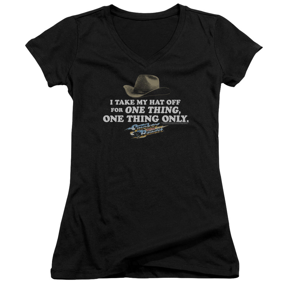 Smokey And The Bandit - Hat - Junior V-neck - Black