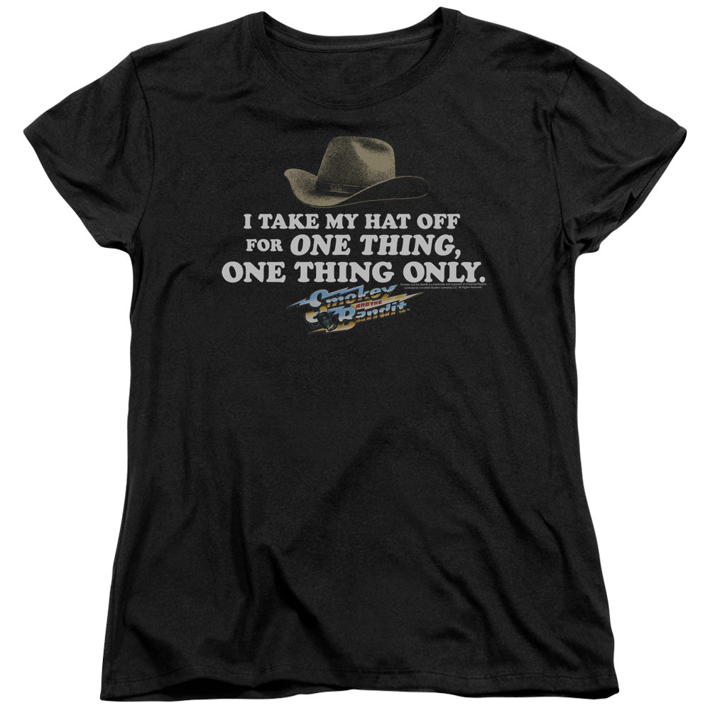 Smokey And The Bandit - Hat - Short Sleeve Womens Tee - Black T-shirt