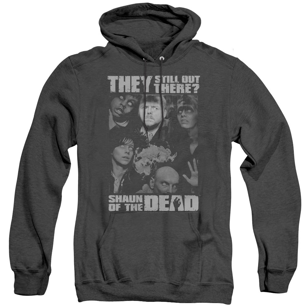 Shaun Of The Dead - Still Out There - Adult Heather Hoodie - Black