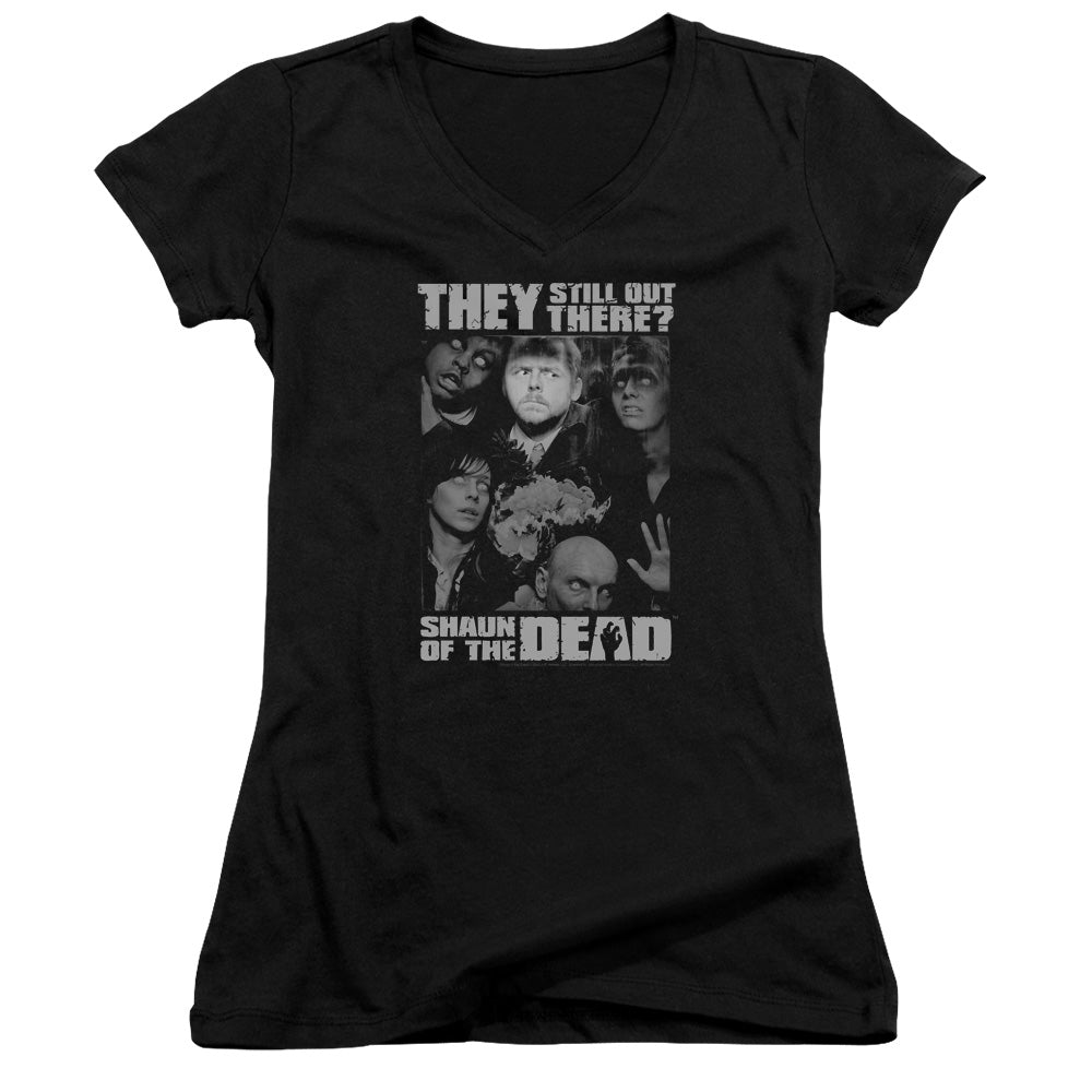 Shaun Of The Dead - Still Out There - Junior V-neck - Black