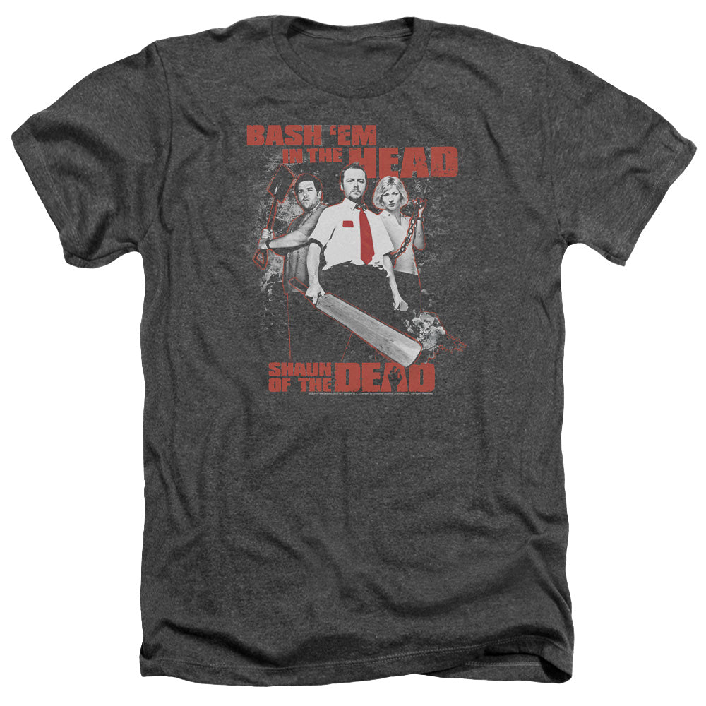 Shaun Of The Dead - Bash Em - Adult Heather - Charcoal