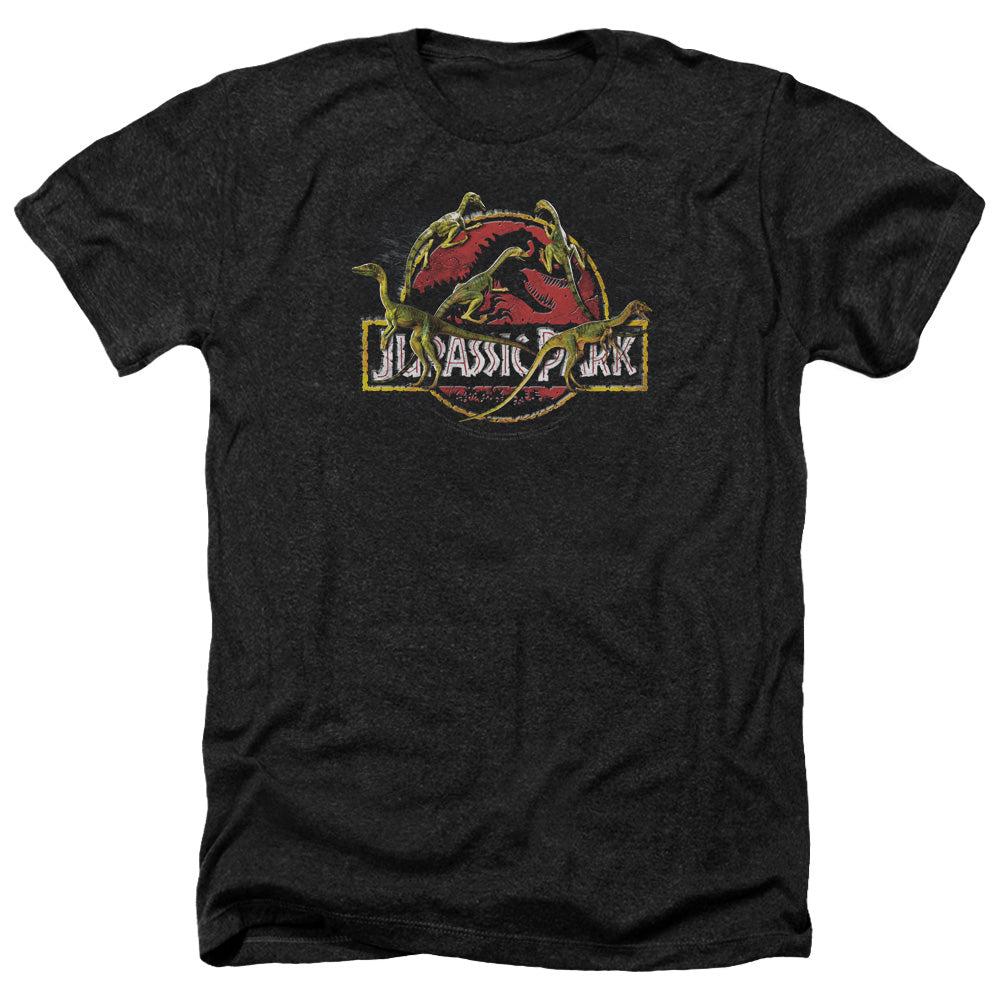 Jurassic Park - Something Has Survived - Adult Heather-black