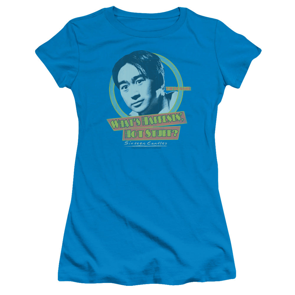 Sixteen Candleshort Sleevetud - S - S Junior Sheer - Turquoise T-shirt