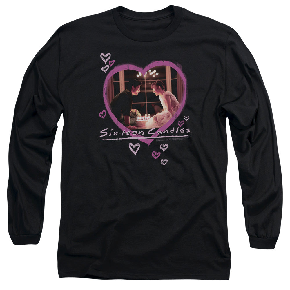 Sixteen Candles - Candles - Long Sleeve Adult 18/1 - Black T-shirt