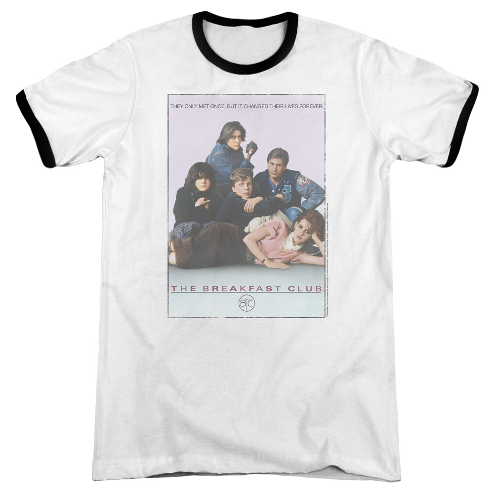 Breakfast Club - Bc Poster - Adult Ringer - White/black